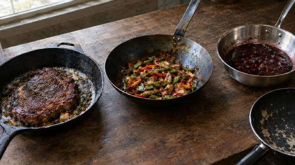 Why Traditional Cookware Outperforms Non-Stick Pans: Cast Iron, Carbon Steel, and Stainless Steel Compared