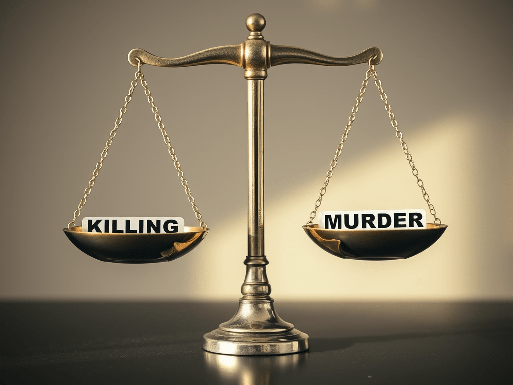 Killing vs. Murder: Intent, Ethics, and Legal Perspectives
