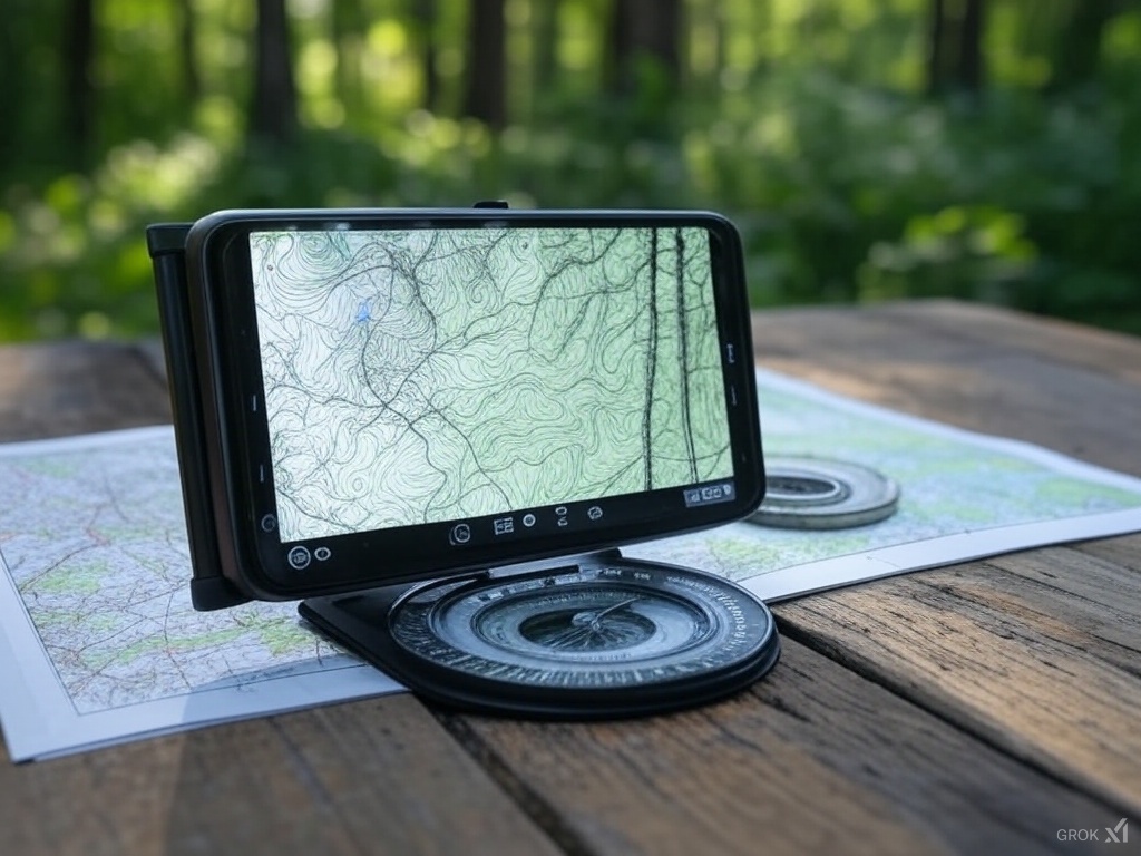 GPS, Compass, Map