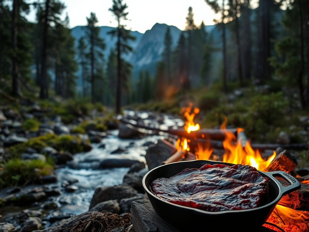 steak near creek